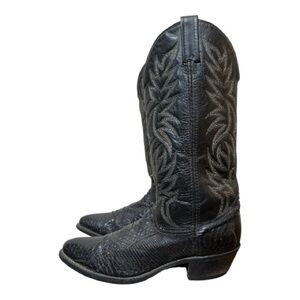Mens Vintage Acme Python #8596 Skin & Leather Western Core Boots Size 8.5